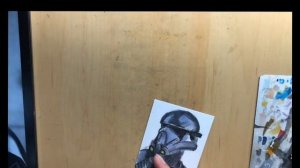 Coloring a Death Trooper Sketch Card!