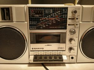 Sanyo M9815K Old Skool BoomBox ( Ghetto Blaster.