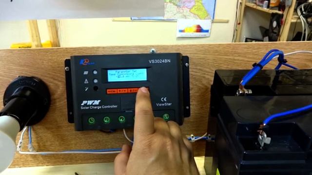 Контроллер заряда EPSolar VS3024BN 12/24 В 30 А с ЖК экраном смотреть онлайн
