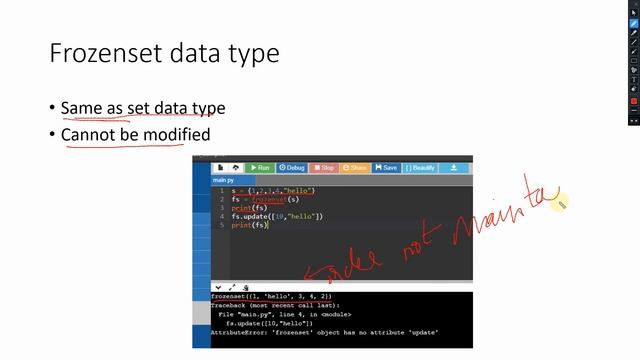#6 Sets and Dictionary In Python| Part 4|Core Python Programming Course