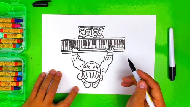 Девочка играет на Пианино смотреть онлайн