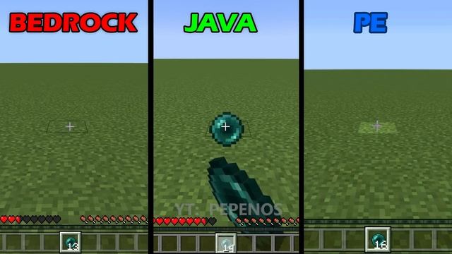 sounds of minecraft JAVA vs BEDROCK vs POCKET EDITION