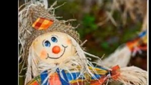 Огородное пугало защитник урожая от птиц