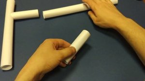 Тонфу - полицейская дубинка из бумаги, оригами | Tonfu - Origami paper baton.