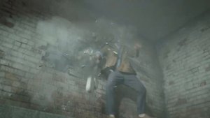 RESIDENT EVIL 2. Первая встреча с Тираном. Голова лопнула как шарик