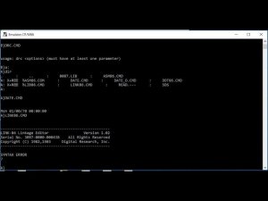 Написал эмулятор CP/M-86 для WIN32x