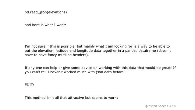 Pandas : JSON to pandas DataFrame