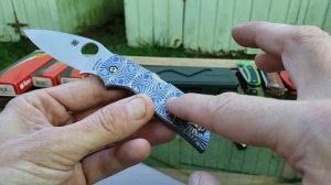 Нож для Нищуков (Нет) 2020 (Spyderco Chaparral Stepped Titanium Blue)