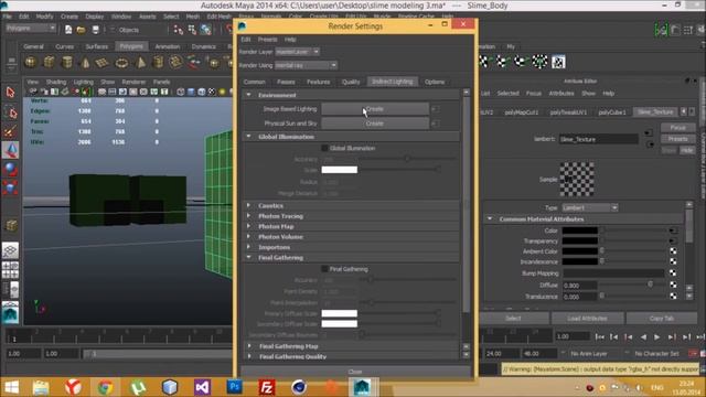 Maya minecraft. Создание слизня. Creating the slug смотреть онлайн