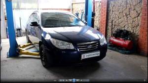 Замена передних шаровых опор на Hyundai Elantra 1,6 Хендай Элантра 2010 года