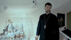 Музей в храме, макет храма и городка.