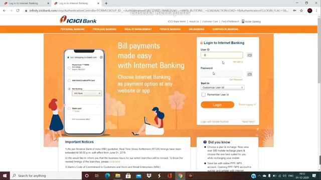 ICICI Bank Internet Banking Registration 2023 || ICICI Bank Net Banking New User Registration смотреть онлайн
