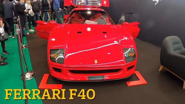 Ferrari F40 au salon Rétromobile смотреть онлайн