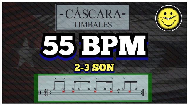 Cáscara Timbales || Clave 2-3 Son - 55 bpm смотреть онлайн