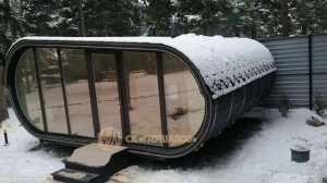 Баня Танк с панорамными окнами обзор