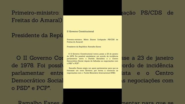 II Governo Constitucional (Portugal) - Governos do mundo