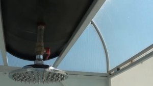 Летний душ из поликарбоната своими руками