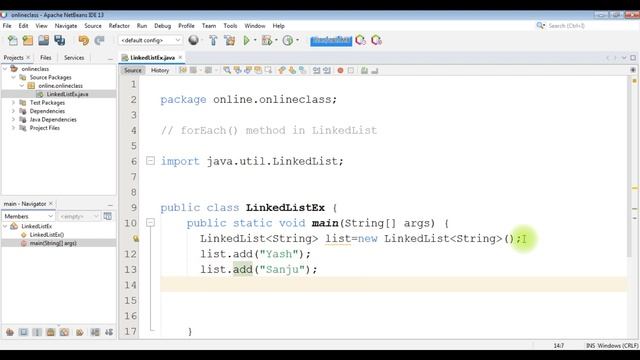forEach() method in LinkedList | How to Iterate LinkedList in Java