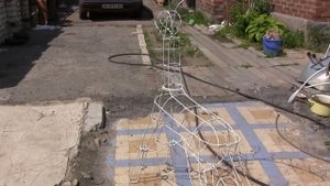 Олень из проволоки отправляем готовый каркас