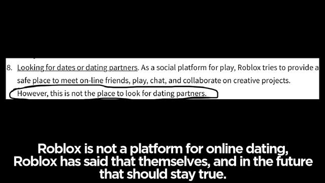 Roblox wants to Allow ONLINE DATING смотреть онлайн