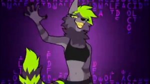 Cyberpunk wolf furry animation dance - Wingedwolf94
