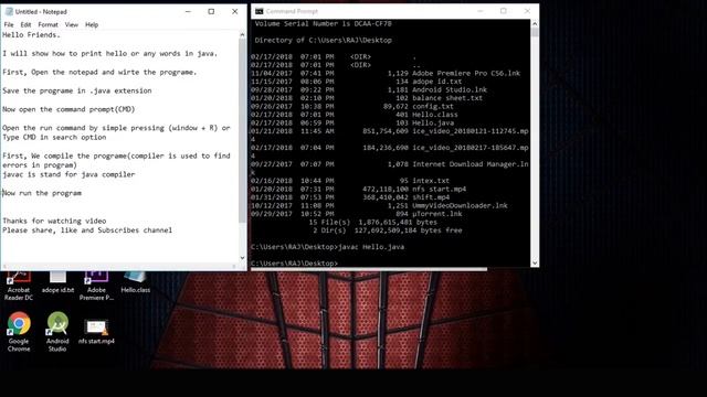 How to Print Hello in java смотреть онлайн