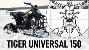 Снегоход? Квадроцикл? Два в одном! Тест-драйв и обзор TIGER UNIVERSAL 150