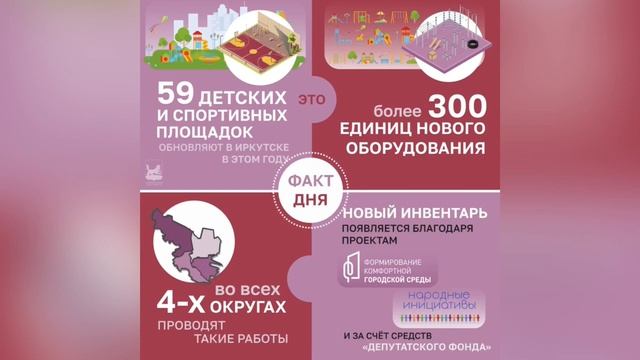 #Фактдня_Иркутск - Спортивные и детские площадки