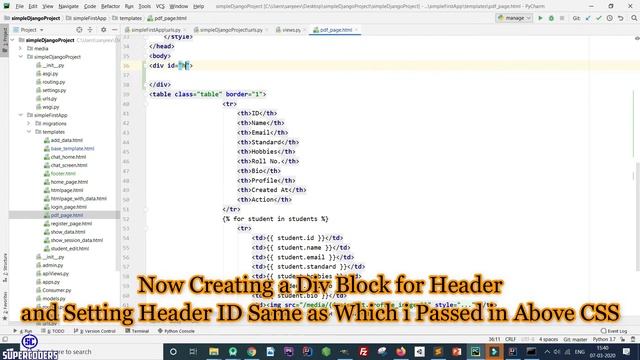 Python Django Tutorial Part 16 | Generate PDF With Header and Footer смотреть онлайн