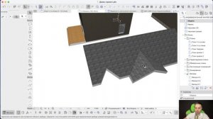 Проектирование в archiCAD. Как спроектировать крышу дома? Часть 1