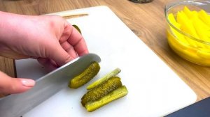 Отличная идея для УЖИНА! МЯСНЫЕ РУЛЕТИКИ С КАРТОФЕЛЕМ И МАРИНОВАННЫМ ОГУРЦОМ