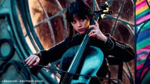 Wednesday Playing Cello Theme | Paint It Black - The Rolling Stones