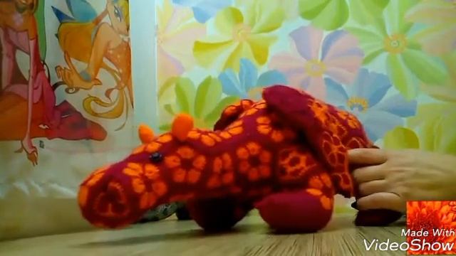 Дракон из мотивов Африканский цветок dragon motifs from African flower смотреть онлайн