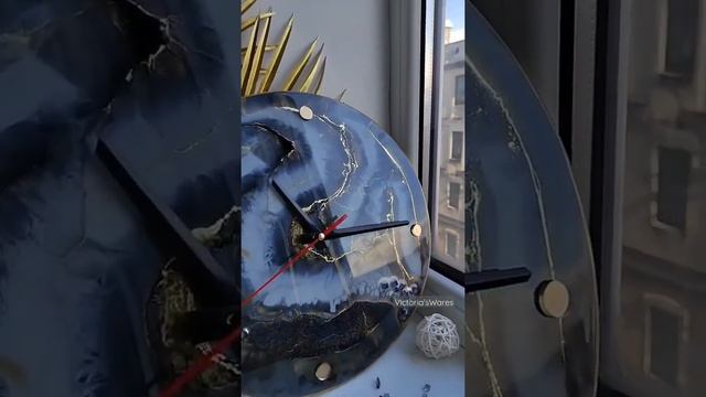 Часы эпоксидной смолой. Интерьерные часы от 30 см и больше на заказ. смотреть онлайн