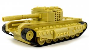 Собираем танк Черчиль 1  из LEGO - конструктор Zormaer World of Tanks 65221 Churchill 1