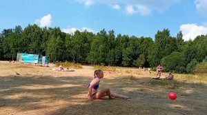 ТРЕНИРОВКА НА ПЛЯЖЕ ?♀️ парк им СТЕПАНОВА город ИВАНОВО художественная гимнастика