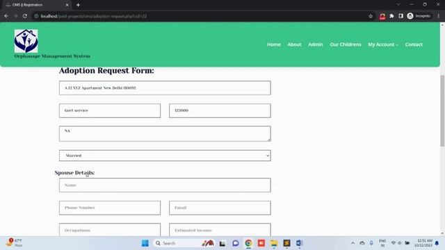 Orphanage Management System using PHP and MySQL | PHPGurukul