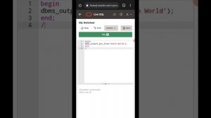 How to practice PL/SQL programs in Mobile?