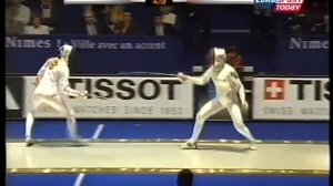 Fencing World Champs 2001 Womens Epee Team Russia vs  Suiss partial