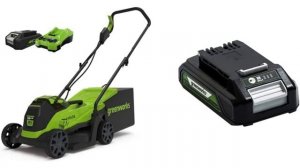 Tondeuse Greenworks GD24LM33K2 : Batterie révolutionnaire !
