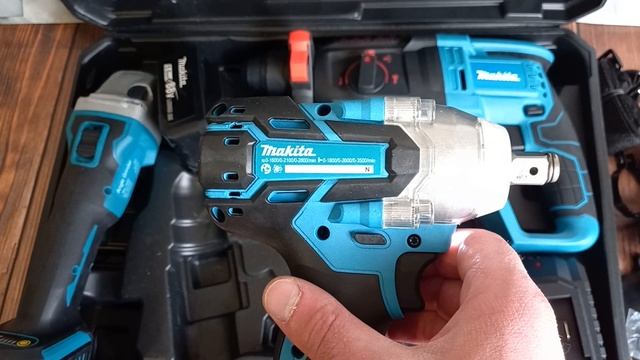 Набор аккумуляторного инструментов макита бесщеточный, болгарка перфоратор гайковёрт. Аналог MAKITA смотреть онлайн