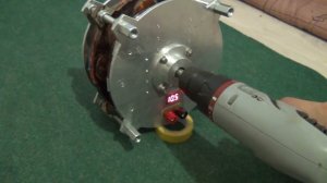 Тихоходный генератор. Работа без нагрузки.