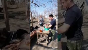 Как вкусно приготовить молочного поросёнка на вертеле!!!