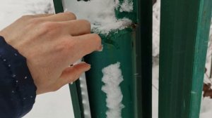 Откатные Подвесные Ворота (Зимой)