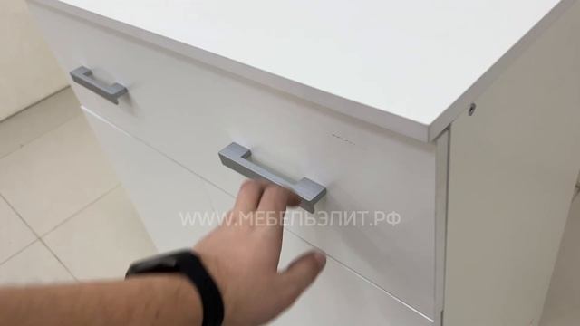 Комод "Бася" 1-ящик 2-двери (Белый) смотреть онлайн