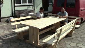 СТОЛ С ЛАВКАМИ ДЛЯ БЕСЕДКИ!