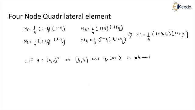 Four Node Quadrilateral Element - Finite Element Analysis