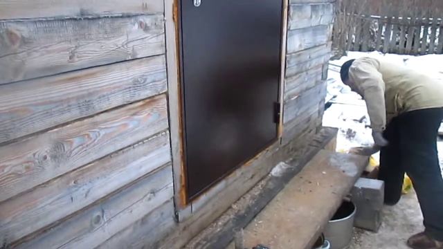 конопатка бруса.