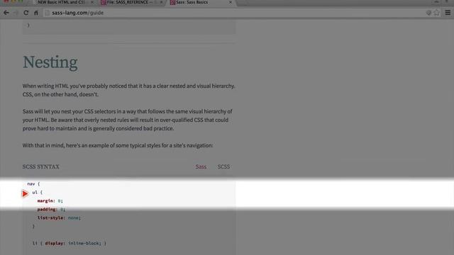 133. How to learn more about SASS with the SASS documentation смотреть онлайн