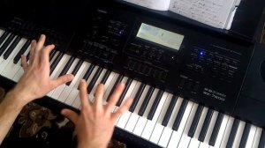 Daft Punk - within casio wk-7600 piano tutorial